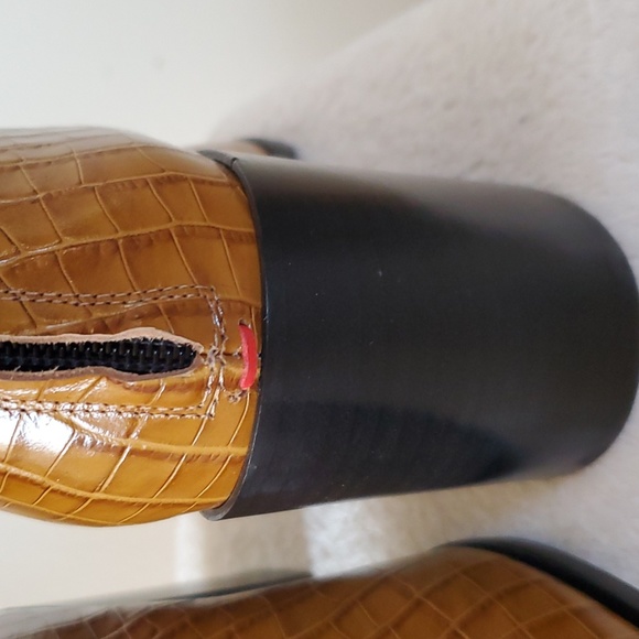 Aeyde Croc Print Leather Boot - Picture 8 of 12